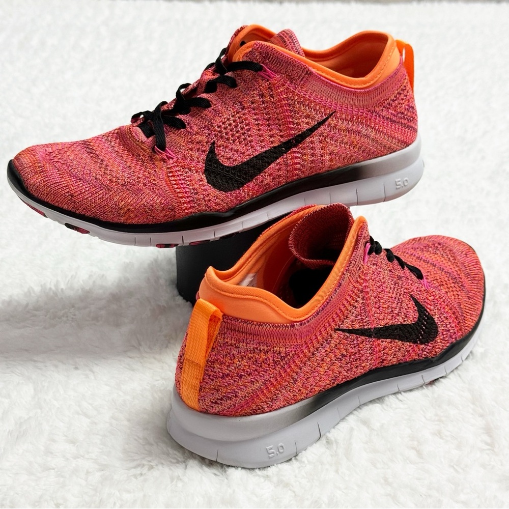 Nike Free 5.0 TR Flyknit Women’s Shoes Size 7.5 Color Citrus